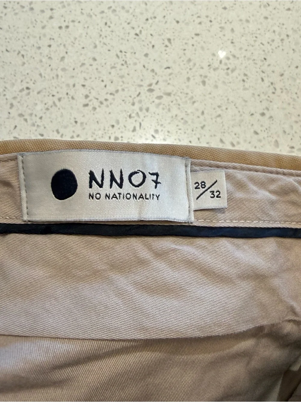 NNO7 Men's Slim Chino Pants - Khaki